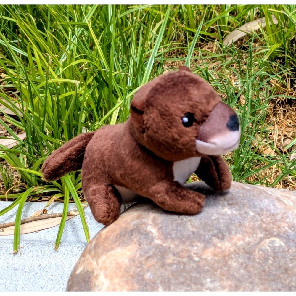 National Geographic Kids Small Plush Eurasian Otter Stuffed Animal Toy EUC
